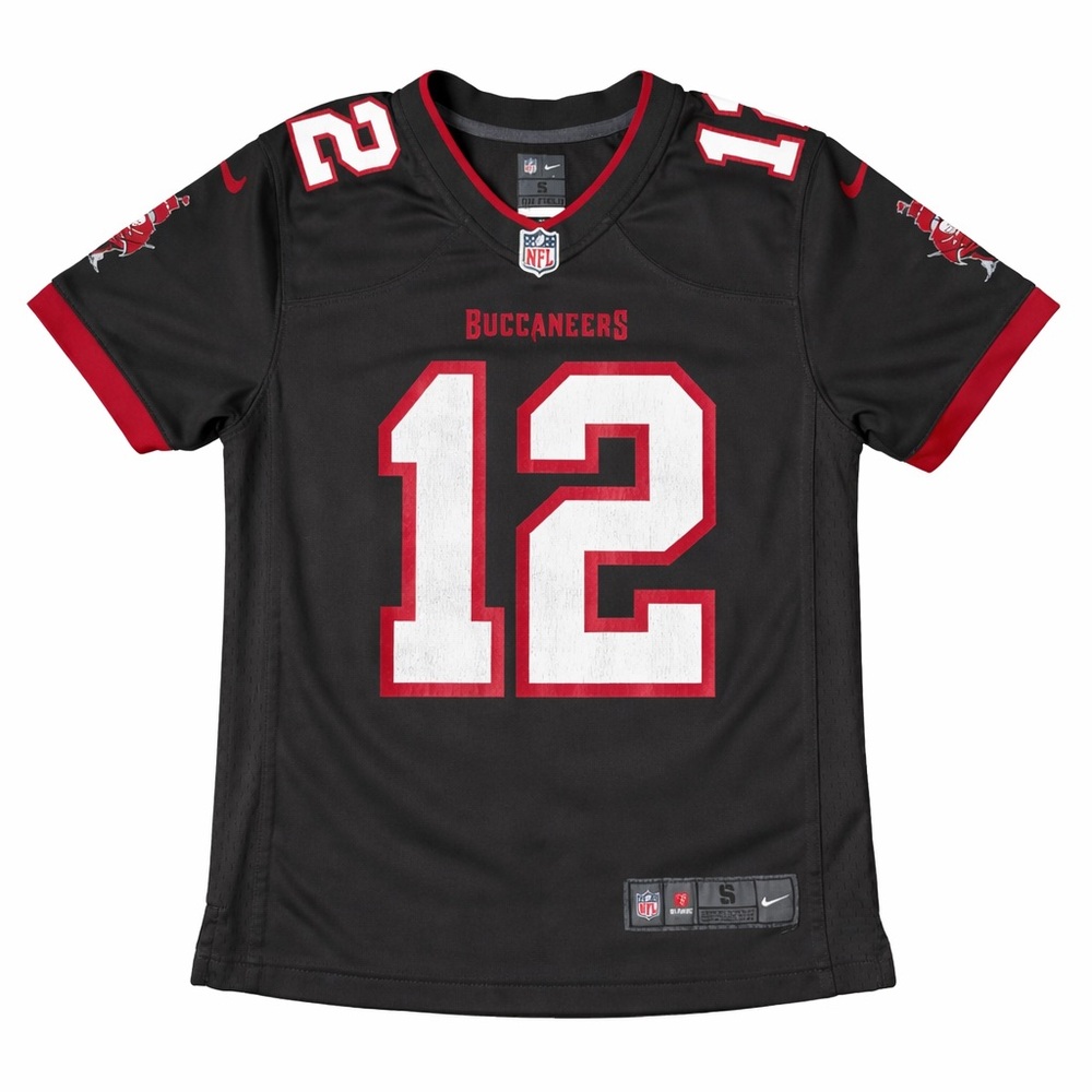 Authentic Nike Tampa Bay Buccaneers #12 Brady Jersey – Youth Small